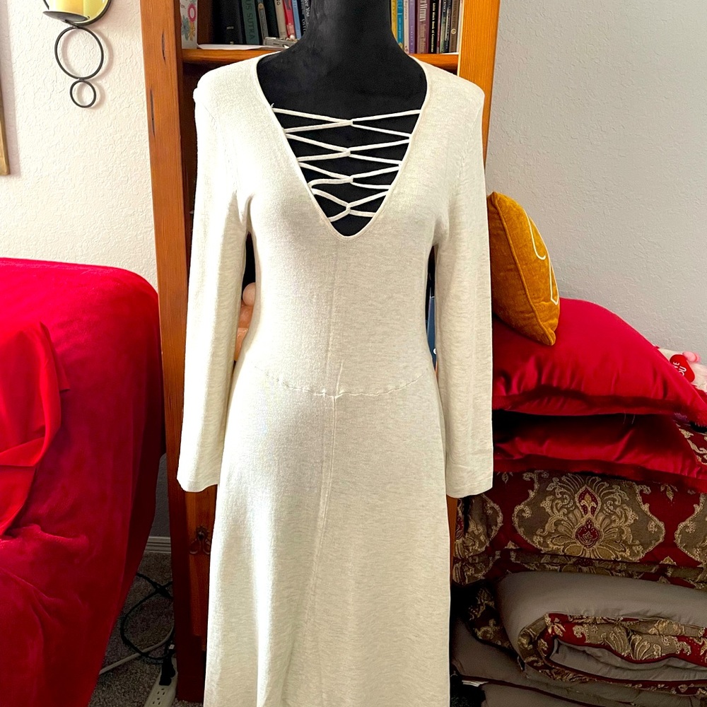 Torrid size L 12  cream colored dress NWT never worn